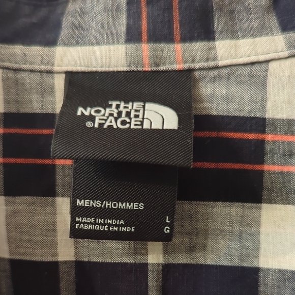 Navy and White Plaid Casual Shirt WESTERN COWBOY CHIC - Picture 2 of 4